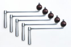 Speciale aanbieding van 5 stalen sleutels voor comtoise-klokken. Carré 5,50 mm (Gr. 13).