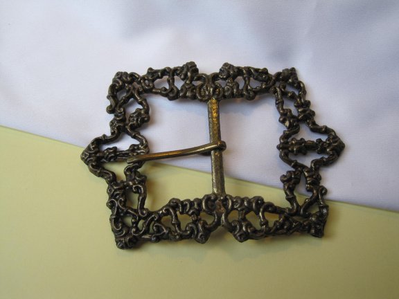 Gesp riem brons goudkleurig antiek look 11.0x7.6 cm - Afbeelding 8