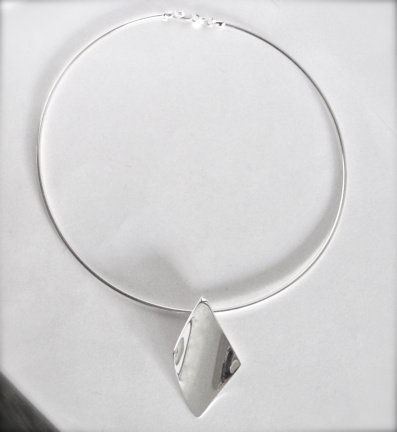NIEUW Zilveren spangcollier ruithanger INCLUSIEF VERZENDEN! - nr. 1