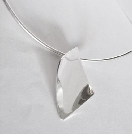 NIEUW Zilveren spangcollier ruithanger INCLUSIEF VERZENDEN! - Afbeelding 2