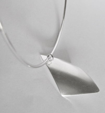NIEUW Zilveren spangcollier ruithanger INCLUSIEF VERZENDEN! - Afbeelding 3