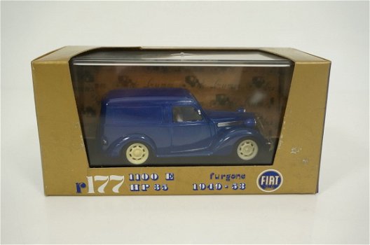 1:43 BRUMM 1100 E Furgone Van dark blue 1949-53 - 0
