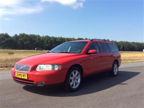 Volvo V70 - 2.4 Bi-Fuel Edition II ZWART LEER NAP NIVEAU REGELING - 1