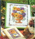borduurpatroon 356 viooltjesschilderij+boekenkaft - 1 - Thumbnail