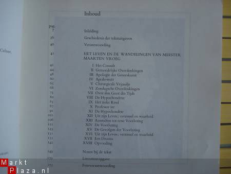Vosmaer, Jacob Het leven en de wandelingen van Meester Maar - Afbeelding 2