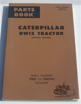 Caterpillar D4 / D6 / D7 / D8 / D9 / DW15 / DW20 boeken - 7