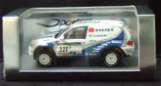 1:43 Spark BMW X5 #221 Dakar 2003 9th 4x4 rally Alphand-Stevenson Delsey Castrol Recaro