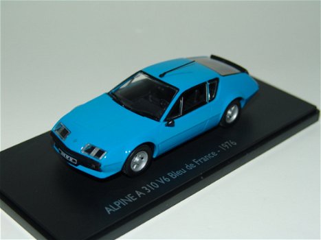 1:43 Eligor Renault Alpine V6 1976 blauw art.101116 Bleu de France - 0
