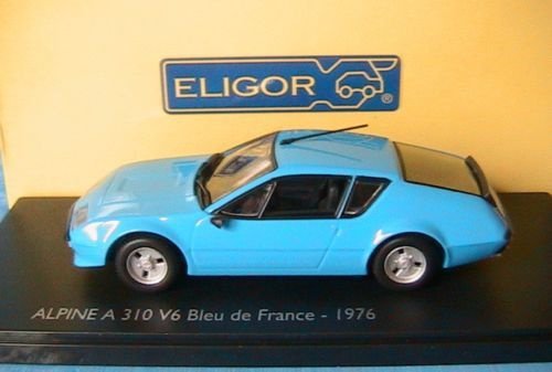 1:43 Eligor Renault Alpine V6 1976 blauw art.101116 Bleu de France - 1