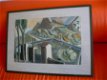 Artistiek Landschap Turkije 1961 - ges. Henk van Rooy - 1 - Thumbnail