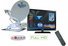 Teleco Flatsat Komfort SMART 85cm met TY2/22 inch LED/DVD