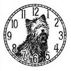 NIEUW cling stempel Raining Cats & Dogs Dog Clock van Graphic 45 - 1