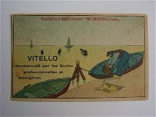Oud reclamekaartje : Vitello , visserij