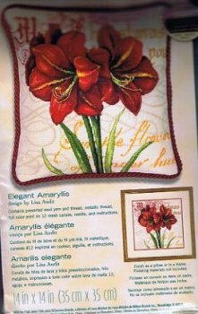 SALE DIMENSIONS BORDUURPAKKET (KUSSEN) AMARYLLIS , STRAMIEN - 1