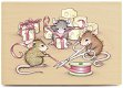 RETIRED houten stempel Swiss Ribbon van House Mouse - 1 - Thumbnail