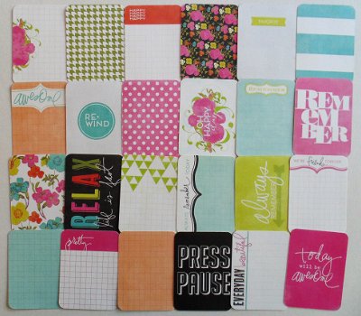 NIEUW PROJECT LIFE Journal Cards My Favorite Things Set 4 - 5