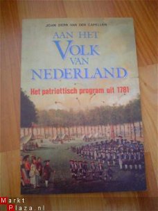 Aan het volk van Nederland door Joan Derk van der Capellen