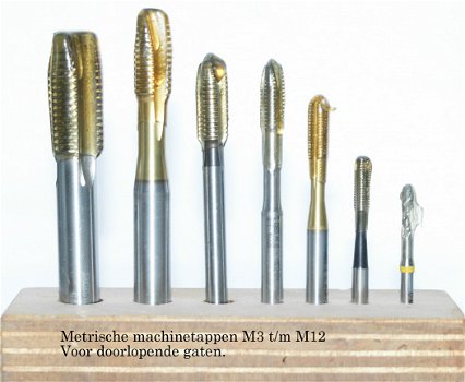 Metrische machine tap M12 voor blinde gaten - 3