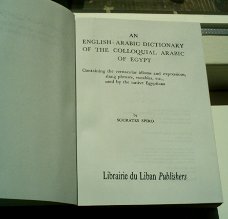 Arabisch woordenboek(Socrates Spiro,BN 01D110216).