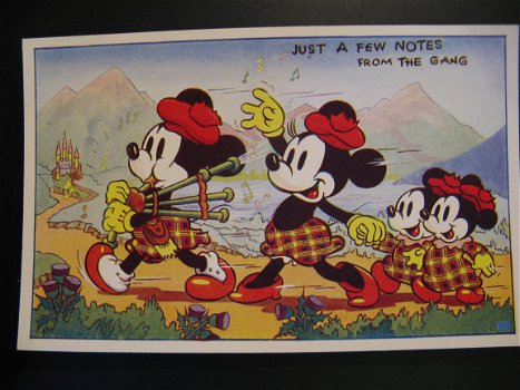 4 x Originele vintage ansichtkaarten Walt Disney...jaren '30. - 3