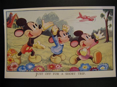 4 x Originele vintage ansichtkaarten Walt Disney...jaren '30. - 4