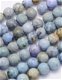 Snoer kralen Crazy agaat Blauw 8 mm. ca 39 cm. - 1 - Thumbnail