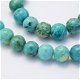 Snoer kralen Crazy agaat Donkerturquoise 39 cm. 8 mm. - 2 - Thumbnail