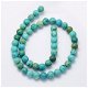 Snoer kralen Crazy agaat Donkerturquoise 39 cm. 8 mm. - 3 - Thumbnail