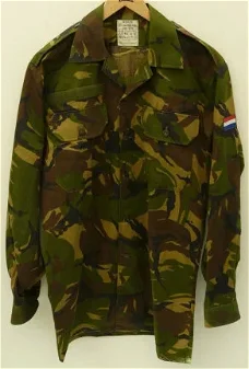 Blouse / Overhemd, Zomer, Lange Mouw, M93, Woodland Camouflage, Maat: 6080/8590, KL, 1994.(Nr.3)