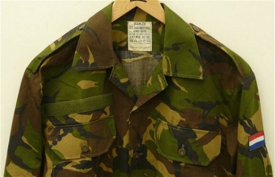 Blouse / Overhemd, Zomer, Lange Mouw, M93, Woodland Camouflage, Maat: 6080/8590, KL, 1994.(Nr.3) - 1