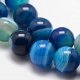 Snoer kralen Blue Striped agaat 10 mm. - 2 - Thumbnail