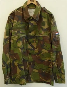 Jas, Gevechts, Uniform, Zomer, KL, M93, Woodland Camouflage, maat: 8000/0510, jaren'90.(Nr.3)