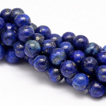 Snoer kralen Lapis Lazuli 6 mm. - 1