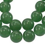 Snoer kralen jade Groen 8 mm. - 1