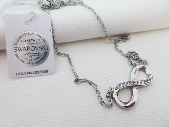 Nieuw kettinkje, Swarovski kristal - Afbeelding 2