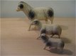 Drie mooie antieke celluloid speelgoed schapen, origineel jaren 20 ! - 1 - Thumbnail