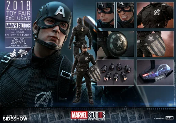 Hot Toys Marvel Captain America Concept Art Exclusive MMS488 - Afbeelding 2