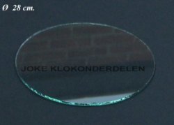 === Vlak glas = ± 28 cm. = gebruikt === 37762