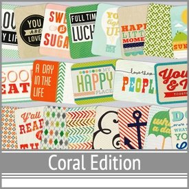 NIEUW PROJECT LIFE Set Journal Cards Coral Colletion Set 9.1. - 1
