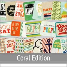NIEUW PROJECT LIFE Set Journal Cards Coral Colletion Set 9.1.