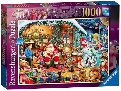 Ravensburger - Let's Visit Santa - 1000 Stukjes Nieuw - 2
