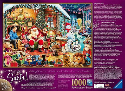 Ravensburger - Let's Visit Santa - 1000 Stukjes Nieuw - 3