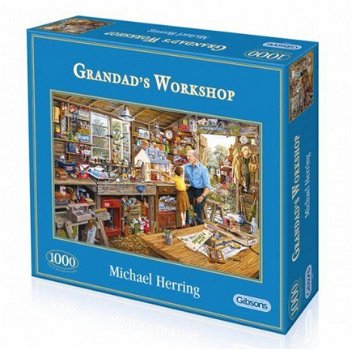 Gibsons - Grandad's Workshop - 1000 Stukjes Nieuw - 2