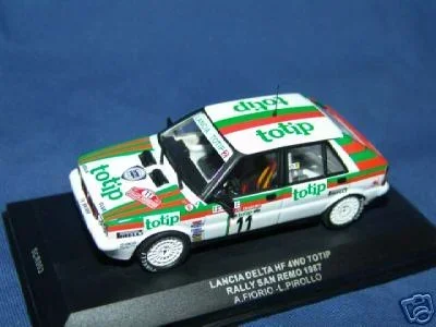 1:43 oude Ixo SCR003 Lancia Delta HF integrale Rally 1987 San Remo '87 #11 Totip - 1