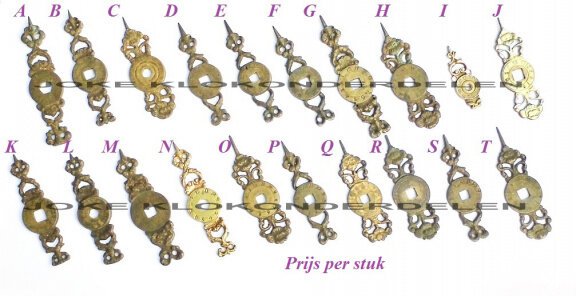 = Wijzer = Stoelklok = oud /gebruikt = 37778 - Afbeelding 2