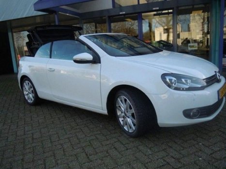 Volkswagen Golf Cabriolet - 2.0 TDI Bluemotion, Navigatie, pdc voor en achter, leder alcantara - 1