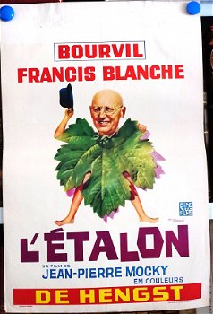 Filmposter L'Étalon / De hengst - Jean-Pierre Mocky Blanche - 1