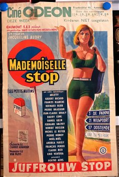 Filmposter Mademoiselle stop / Juffrouw Stop - Audry Arletty - 1