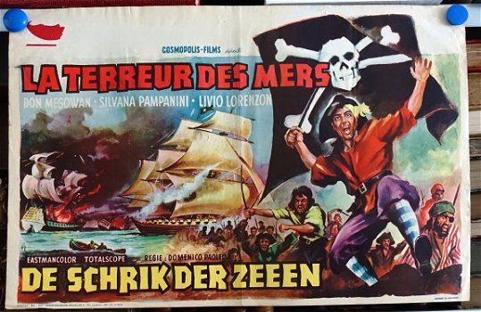 Filmposter La terreur des mers / De schrik der zeeen - 1