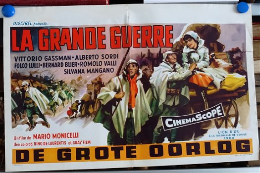 Filmposter La grande guerre De grote oorlog Silvana Mangano - 1